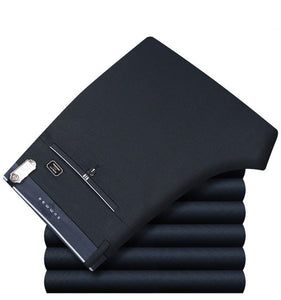 Icpans Mens Suit Pants Summer Men Dress Pants Straight Business Office Mens Formal Pants Big Size Classic Trousers Male