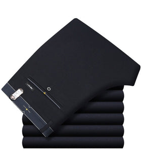 Icpans Mens Suit Pants Summer Men Dress Pants Straight Business Office Mens Formal Pants Big Size Classic Trousers Male