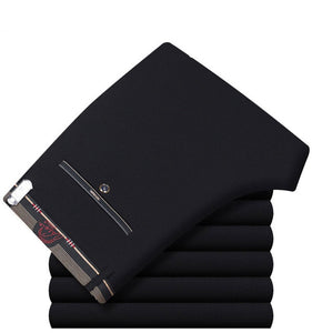 Icpans Mens Suit Pants Summer Men Dress Pants Straight Business Office Mens Formal Pants Big Size Classic Trousers Male